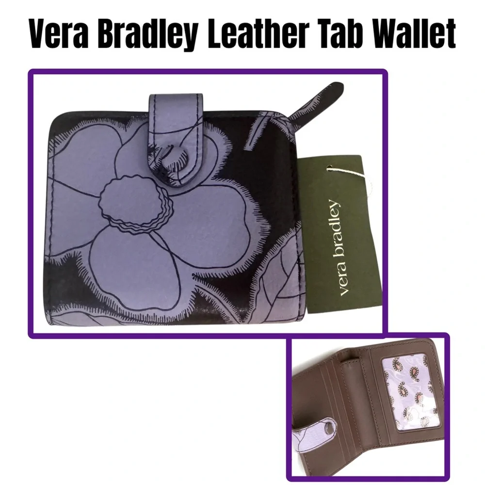 Vera Bradley Leather Tab Wallet